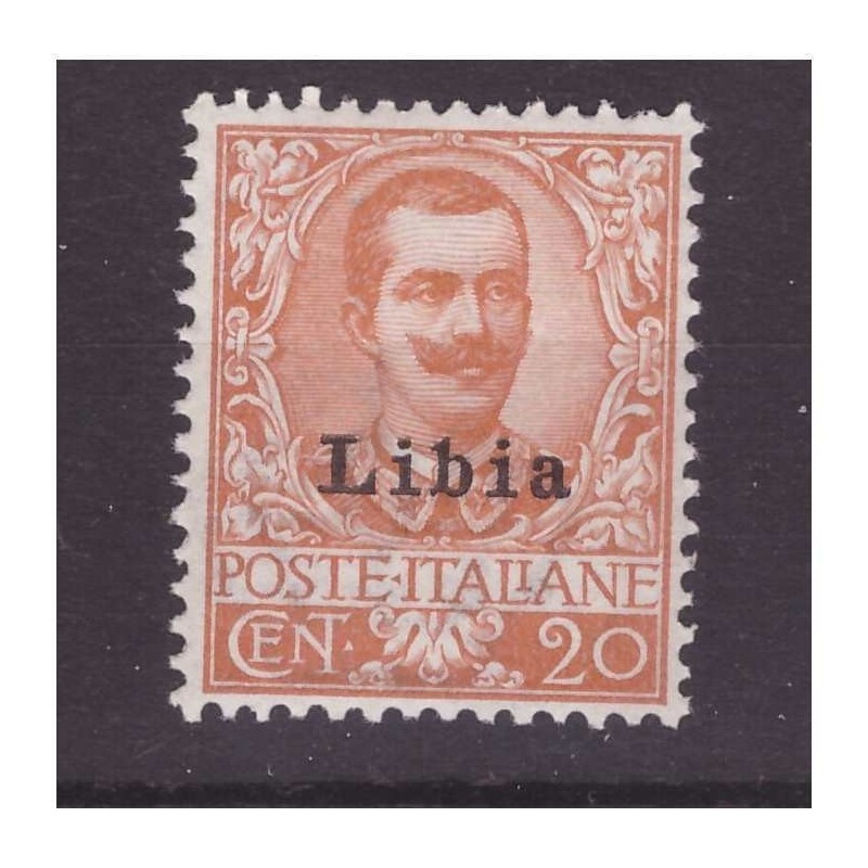 LIBIA  1912  -  FLOREALE -   20  CENTESIMI   NUOVO **  BC