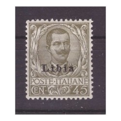 LIBIA  1917  -  FLOREALE   -  45 CENTESIMI  NUOVO **  BC