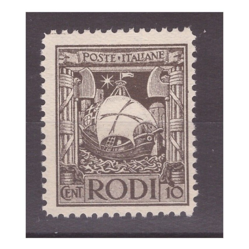 EGEO  1929   -   PITTORICA DENT. 11   -   CENTESIMI 10   NUOVO **