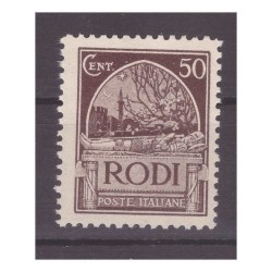 EGEO  1929   -   PITTORICA DENT. 11   -   CENTESIMI 50   NUOVO **