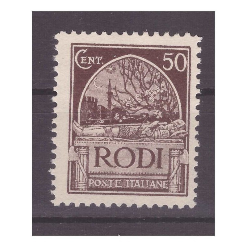 EGEO  1929   -   PITTORICA DENT. 11   -   CENTESIMI 50   NUOVO **