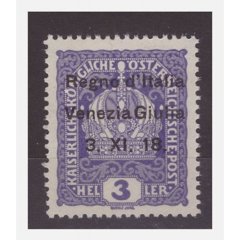 VENEZIA GIULIA 1918 - 3 HELLER NUOVO **