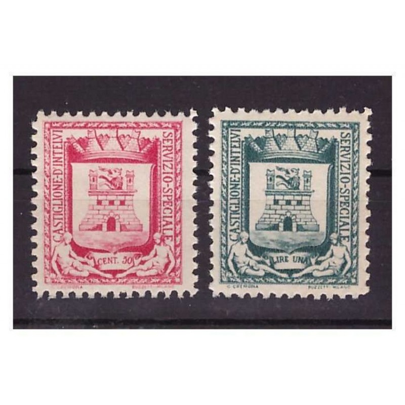 LOCALI 1945 CASTIGLIONE D'INTELVI STEMMA COLORI INVERTITI ** MNH