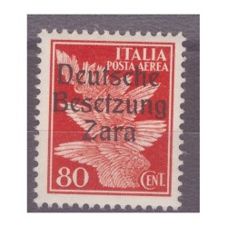 ZARA  1943  POSTA AEREA -  CENTESIMI 80  -  PRIMO  TIPO   NUOVO **